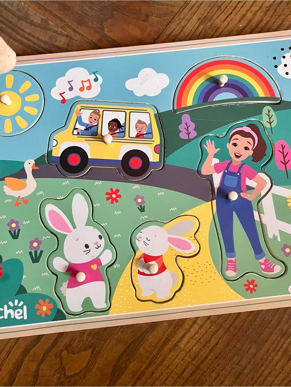 Ms. Rachel Plush Doll + Melissa & Doug Sound Puzzle + Happy Birthday Book Bundle